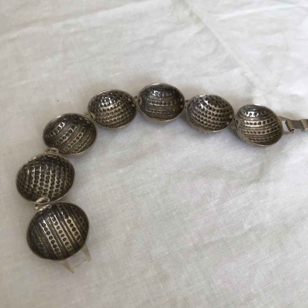 Vintage dome bracelet in sliver - Picture 4 of 5